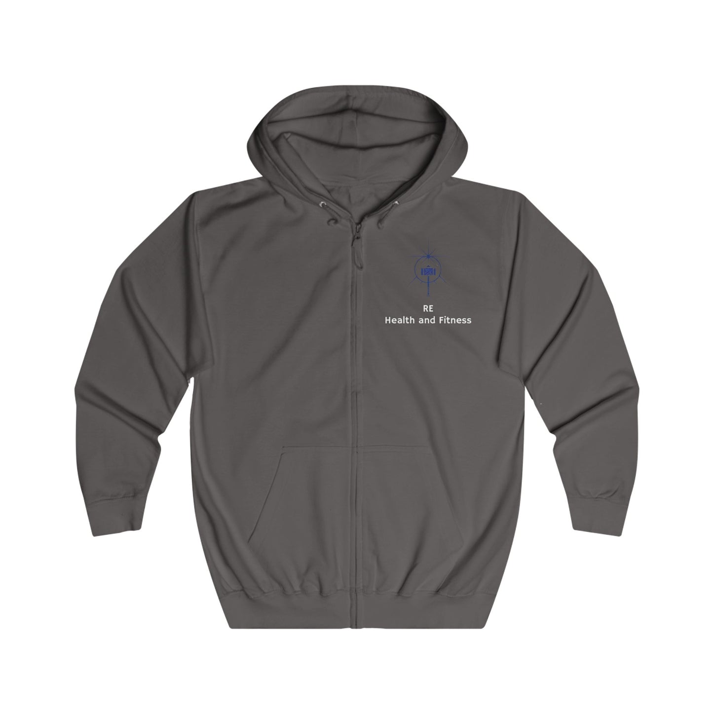Unisex Full Zip Hoodie - RE Health and Fitness, Comfortable & Stylish Gym Wear