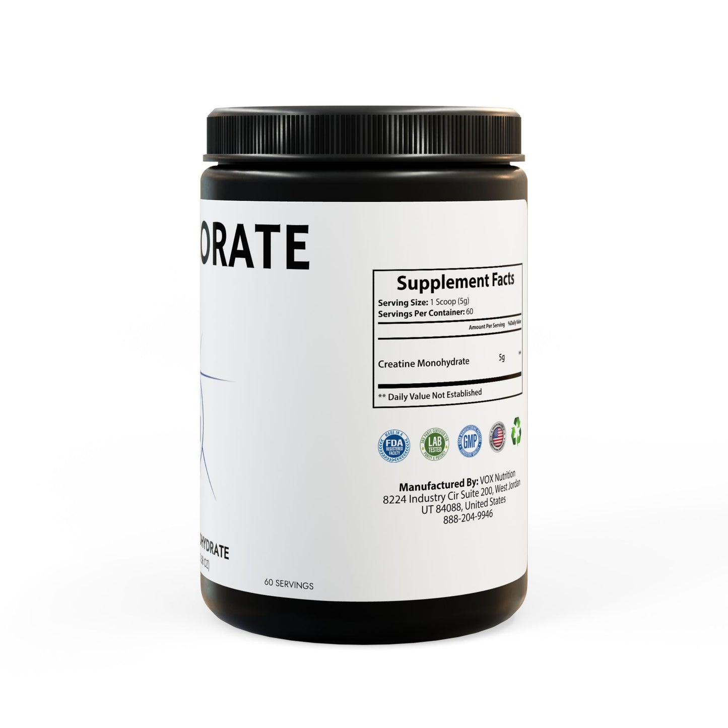 REingivorate Creatine Monohydrate Supplement (300g, 10.58oz)