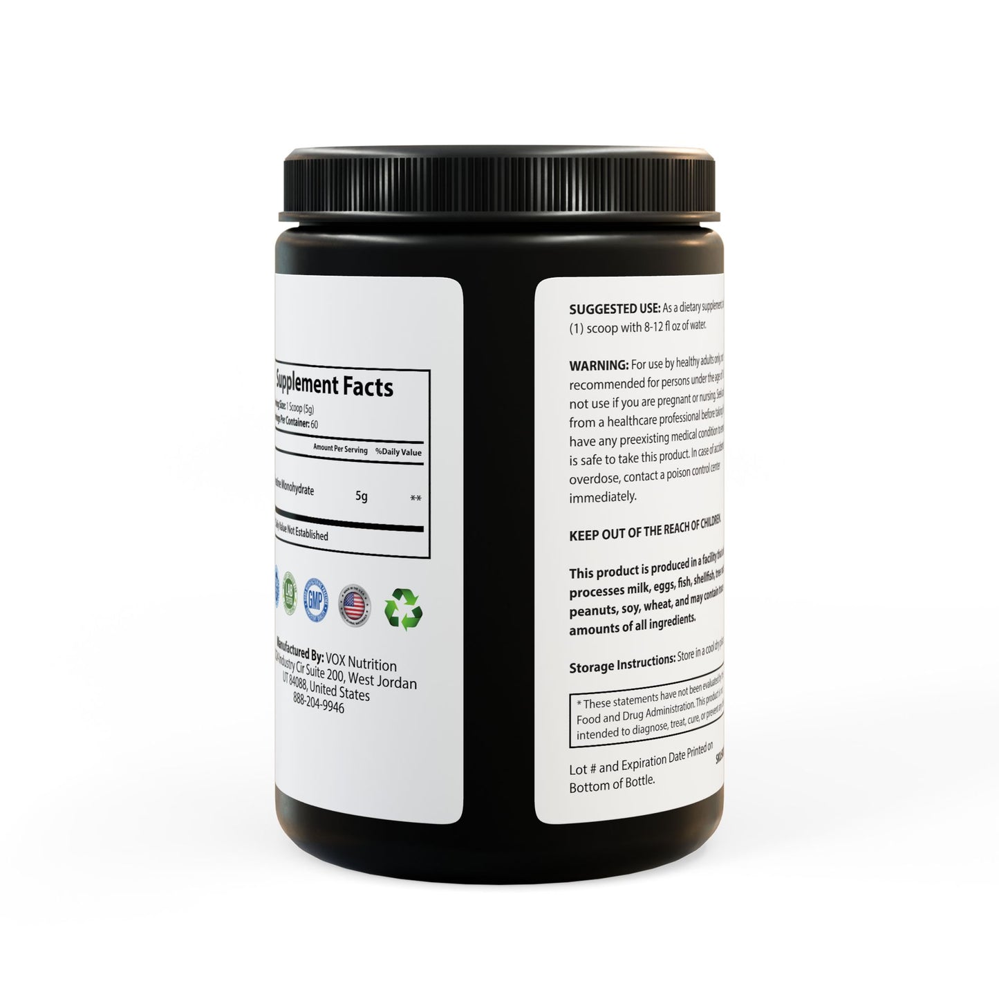 REingivorate Creatine Monohydrate Supplement (300g, 10.58oz)