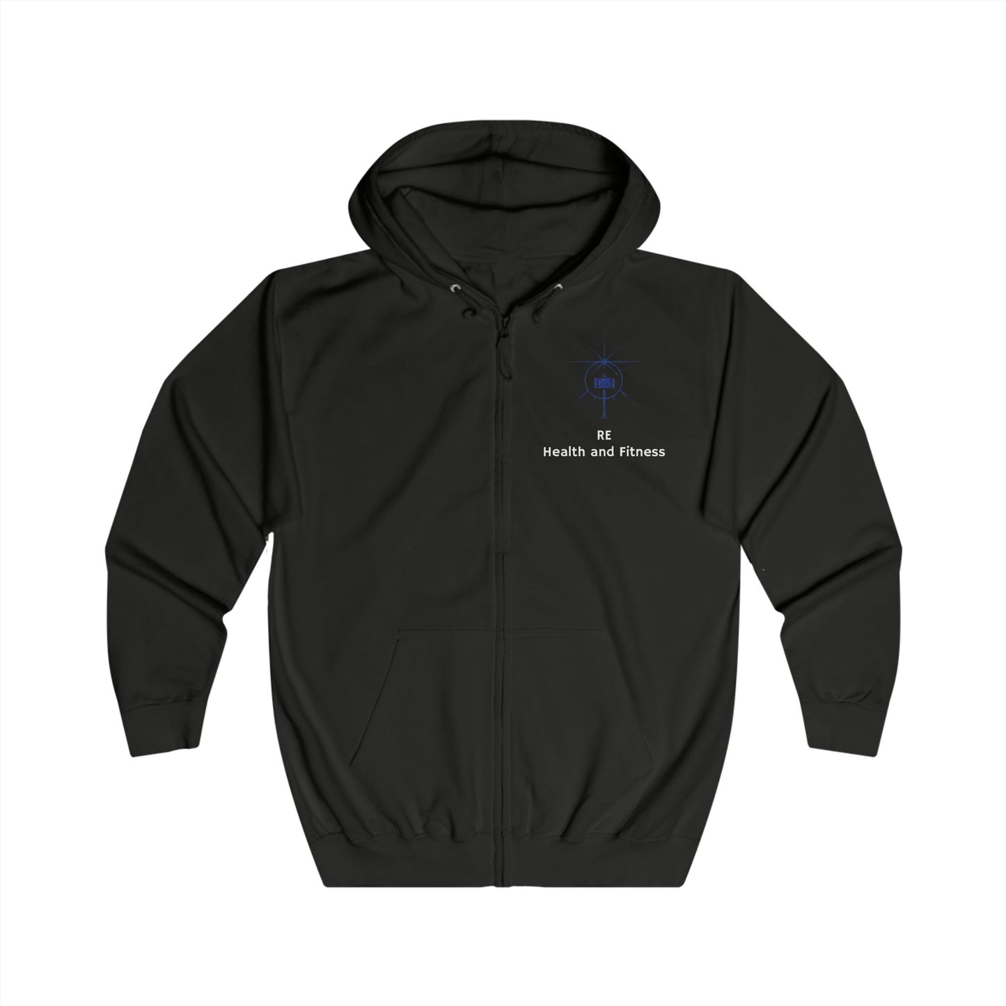 Unisex Full Zip Hoodie - RE Health and Fitness, Comfortable & Stylish Gym Wear